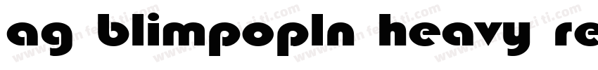 ag blimpopln heavy regula字体转换
